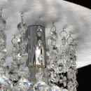 Lampa sufitowa - szczotkowane srebro, kryształowe kulki MW-LIGHT Crystal 276014409