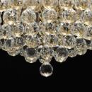 Lampa sufitowa - szczotkowane złoto - kryształowe dodatki MW-LIGHT Crystal 276014509