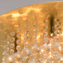 Lampa sufitowa - szczotkowane złoto - kryształowe dodatki MW-LIGHT Crystal 276014509