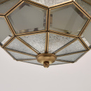 Lampa sufitowa - szklana mozaika - plastry miodu Chiaro Country 397010403