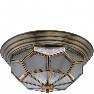 Lampa sufitowa - szklana mozaika - plastry miodu Chiaro Country 397010403