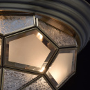 Lampa sufitowa - szklana mozaika - plastry miodu Chiaro Country 397010403