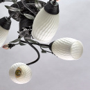 Lampa sufitowa Verona wzór kwiatowy, białe klosze MW-LIGHT Flora 334013504