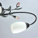 Lampa sufitowa Verona wzór kwiatowy, białe klosze MW-LIGHT Flora 334013504