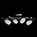 Lampa sufitowa Verona wzór kwiatowy, białe klosze MW-LIGHT Flora 334013504