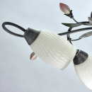 Lampa sufitowa Verona wzór kwiatowy, białe klosze MW-LIGHT Flora 334013504