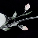 Lampa sufitowa Verona wzór kwiatowy, białe klosze MW-LIGHT Flora 334013504