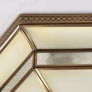 Lampa sufitowa w stylu Tiffany sześciokątna podstawa, mosiądz CHIARO Country 397010204