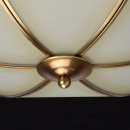 Lampa sufitowa w stylu Tiffany sześciokątna podstawa, mosiądz CHIARO Country 397010204