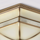 Lampa sufitowa w stylu Tiffany sześciokątna podstawa, mosiądz CHIARO Country 397010204