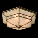 Lampa sufitowa w stylu Tiffany sześciokątna podstawa, mosiądz CHIARO Country 397010204