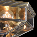 Lampa sufitowa wielokątna ze szkła i postarzanego metalu Zeil Maytoni Classic H356-CL-03-BZ