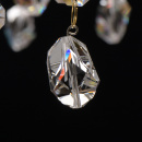 Lampa sufitowa wisząca, czarno-złota, kryształy Swarovski CHIARO Crystal 394010706