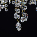 Lampa sufitowa wisząca, czarno-złota, kryształy Swarovski CHIARO Crystal 394010706