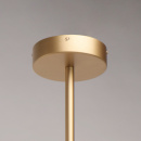 Lampa sufitowa wisząca, czarno-złota, kryształy Swarovski CHIARO Crystal 394010706