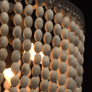Lampa sufitowa z drewnianych pereł RegenBogen Loft 679010905
