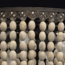 Lampa sufitowa z drewnianych pereł RegenBogen Loft 679010905