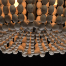 Lampa sufitowa z drewnianych pereł RegenBogen Loft 679010905