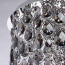 Lampa sufitowa z dymnych kryształów, 12-żarówek, chromowana podstawa CHIARO 437010312