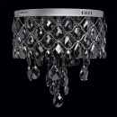 Lampa sufitowa z dymnych kryształów, 12-żarówek, chromowana podstawa CHIARO 437010312