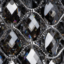 Lampa sufitowa z dymnych kryształów, 12-żarówek, chromowana podstawa CHIARO 437010312