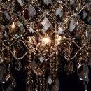 Lampa sufitowa z dymnych kryształów, 12-żarówek, chromowana podstawa CHIARO 437010312