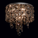 Lampa sufitowa z dymnych kryształów, 12-żarówek, chromowana podstawa CHIARO 437010312