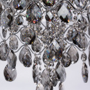 Lampa sufitowa z dymnych kryształów, 12-żarówek, chromowana podstawa CHIARO 437010312