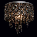 Lampa sufitowa z dymnych kryształów, 12-żarówek, chromowana podstawa CHIARO 437010312