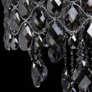 Lampa sufitowa z dymnych kryształów, 12-żarówek, chromowana podstawa CHIARO 437010312