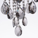 Lampa sufitowa z dymnych kryształów, 12-żarówek, chromowana podstawa CHIARO 437010312