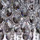 Lampa sufitowa z dymnych kryształów, 12-żarówek, chromowana podstawa CHIARO 437010312