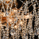 Lampa sufitowa z kryształowych kropli na 9- żarówek MW-LIGHT Crystal 464018709