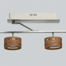 Lampa sufitowa z sześcioma reflektorami LED w drewnianej obudowie RegenBogen 725010906