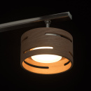 Lampa sufitowa z sześcioma reflektorami LED w drewnianej obudowie RegenBogen 725010906