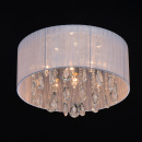 Lampa sufitowa z tkaniny i z kryształami Jacqueline MW-LIGHT Elegance 465015606