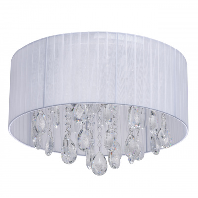 Lampa sufitowa z tkaniny i z kryształami Jacqueline MW-LIGHT Elegance 465015606