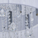 Lampa sufitowa z tkaniny i z kryształami Jacqueline MW-LIGHT Elegance 465015606