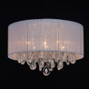 Lampa sufitowa z tkaniny i z kryształami Jacqueline MW-LIGHT Elegance 465015606