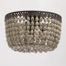 Lampa sufitowa z wykończeniem drewnianym RegenBogen Loft 679010803