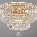 Lampa sufitowa ze szlifowanych kryształów, złota podstawa Basfor Maytoni Classic DIA100-CL-12-G