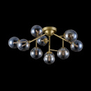 Lampa sufitowa złota z bursztynowymi kulami Dallas Maytoni Modern MOD545PL-12G