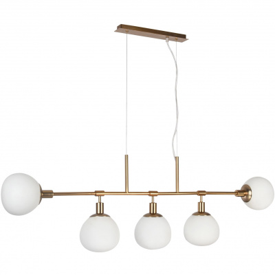 Lampa szklane kule na złotym pręcie Erich Maytoni Modern MOD221-PL-05-G