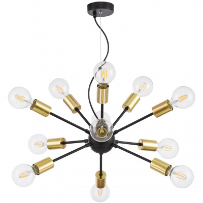 Lampa wisząca - 12 gołych żarówek Jackson Maytoni T546PL-12B