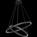 Lampa wisząca 2x ring LED Rim Maytoni czarna MOD058PL-L74B4K