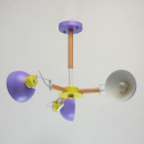 Lampa wisząca 3-klosze fioletowe MW-LIGHT Megapolis 711010403