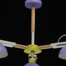 Lampa wisząca 3-klosze fioletowe MW-LIGHT Megapolis 711010403