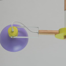 Lampa wisząca 3-klosze fioletowe MW-LIGHT Megapolis 711010403