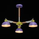 Lampa wisząca 3-klosze fioletowe MW-LIGHT Megapolis 711010403