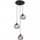 Lampa wisząca, 3 szklane kule na linkach Vitaluce VE4361-1/3S